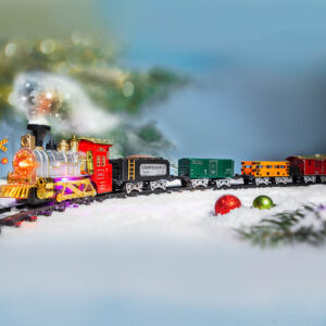 LED Vianočný vláčik s príslušenstvom, 14 dielna sada, vianocny vlacik, vianocny vlacik dekoracia, vianocny vlacik pod stromcek, vianočný vláčik, vlacik na vianocny stromcek, vlacik pod vianocny stromcek, vianočný vlacik, vianočný vlak, christmas train, Polárny expres
