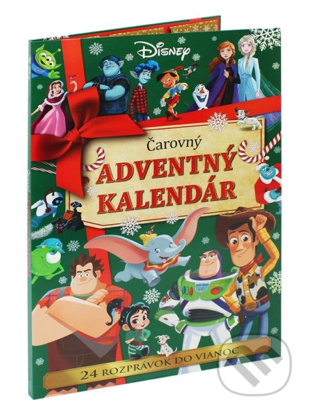 Disney: Čarovný adventný kalendár - najkrajšie detské knihy o Vianociach -  vianočné detské knihy -  knihy pre deti o Vianociach -  kniha o Vianociach -  Vianočné rozprávky -  Vianočné príbehy -  Vianočné koledy