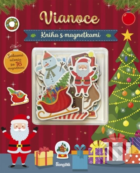 Kniha s magnetkami: Vianoce - najkrajšie detské knihy o Vianociach -  vianočné detské knihy -  knihy pre deti o Vianociach -  kniha o Vianociach -  Vianočné rozprávky -  Vianočné príbehy -  Vianočné koledy
