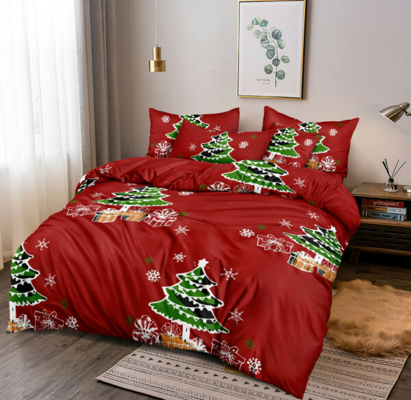 DomTextilu Sviatočné červené vianočné posteľné obliečky s vianočným stromčekom 3 časti: 1ks 160 cmx200 + 2ks 70 cmx80 Červená 180x220 cm 46889-218402 - vianocne obliecky - vianocne navliecky - obliecky vianocne - postelna bielizen vianocna - vianočná posteľná bielizeň - postelne obliecky vianocny motiv - obliecky vianocny motiv - postelne pradlo vianocny motiv - obliečky vianočný motív - postelna bielizen vianocny motiv - obliecky zimny motiv - vianocne dekoracne vankuse - vianočné dekoračné vankúše - vianocne obliecky na vankus - vianočné návliečky na vankúš - zimne postelne obliecky - postelne obliecky so sobmi - vianocne obliecky na postel - vianocne postelne obliecky - vianocne obliecky na periny - vianočné posteľné obliečky - vianočné obliečky na vankúše - postelne obliecky vianocne - detske vianocne obliecky - obliecky na vankuse vianocne - vianocne obliecky 200x220 - lacné vianočné obliečky - vianocne 3d obliecky - 3d vianocne obliecky - vianocne obliecky 200x200 - vianočné flanelové obliečky - vianocne obliecky matejovsky - vianocne flanelove obliecky - flanelove vianocne obliecky