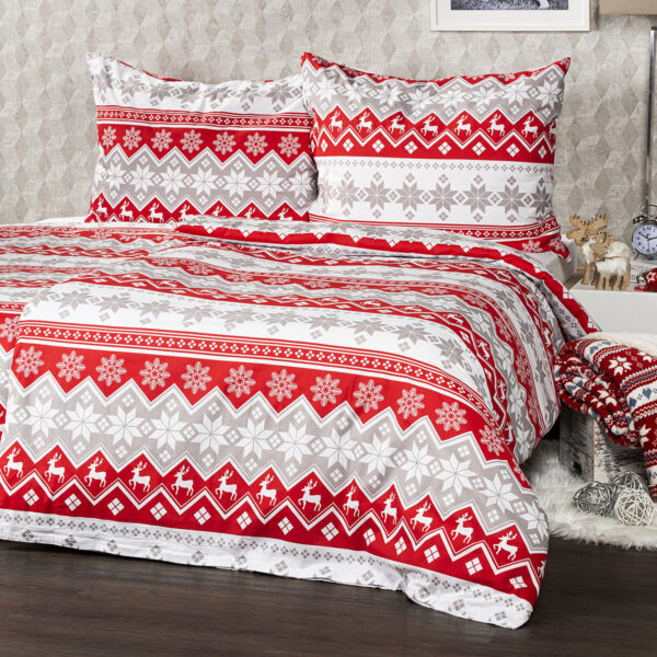 4Home Vianočné flanelové obliečky Red nordic