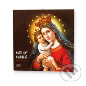 Nástěnný Katolický kalendář s modlitbami 2024 - lunarny kalendar