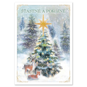 Vianočná pohľadnica Ditipo, hracia Šťastné a pokojné (Nádherná zář) - vianocne pohladnice, pohladnice vianoce, pohľadnice vianočné, pohladnice na vianoce, vianocné pozdravy, vianočné vinše na pohľadnice, vianočné pohľadnice kreslené, vianoce pohladnice, vianoce pozdravy, vianočné a novoročné pohľadnice, vianocne pohladnice papierove, vianocne zelania pohladnice, vianocne pohladnice predaj, vianocne pohladnice s hudbou, hudobne vianocne pohladnice, kresťanské vianočné pohľadnice