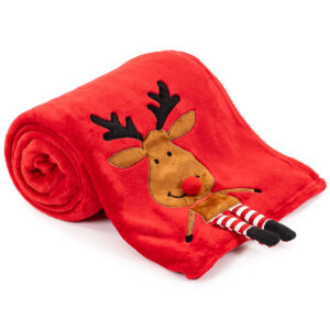 4Home Vianočná deka Happy Reindeer