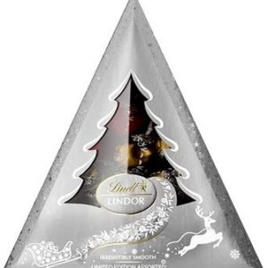 LINDT Lindor Xmas Tree Assorted Silver 125 g - čokoládový adventný kalendár - adventný kalendár čokoládový, kaufland adventny kalendar,