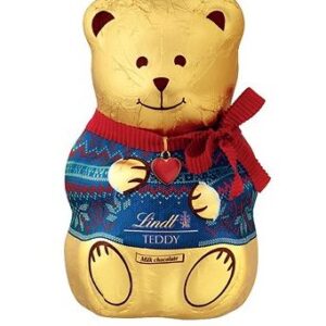 LINDT Teddy Sweater Red & Blue 200 g - čokoládový adventný kalendár - adventný kalendár čokoládový, kaufland adventny kalendar,